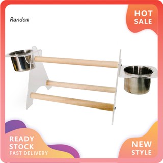 Ran ของเล่นนกแก้ว ชามให้อาหาร ทรงสามเหลี่ยม สําหรับนกแก้ว