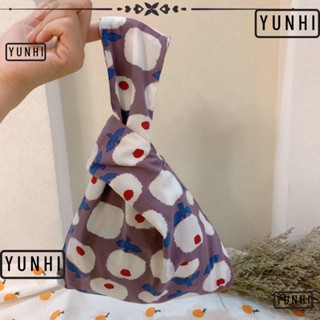 Yunhi กระเป๋าถือ ทรงโท้ท แฮนด์เมด