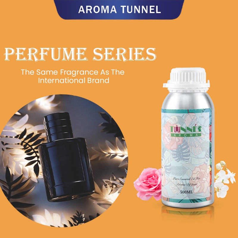 AROMA TUNNEL 500ML Perfume Series น้ํามันหอมระเหยบริสุทธิ์ 100% เครื่องอโรมาเธอราพี เครื่องทําความชื้น น้ํามันหอม
