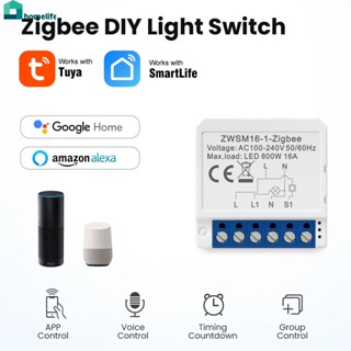 ZigBee On-Off 1/2/3/4-Way Double-Control Switch Mini Module รีโมทคอนโทรล Graffiti Intelligent Circuit Breaker Home home