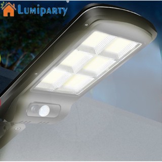 Lumiparty โคมไฟติดผนัง Led พลังงานแสงอาทิตย์ กันน้ํา มีเซ็นเซอร์ตรวจจับการเคลื่อนไหว