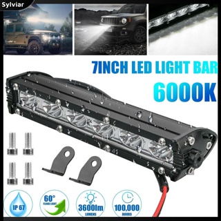 [sylviar] ไฟสปอตไลท์ Led 7 นิ้ว 18w 3600lm 6000k สําหรับรถยนต์ รถบรรทุก ออฟโร้ด 4wd