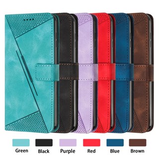 เคสโทรศัพท์มือถือหนัง ฝาพับ ทรงสามเหลี่ยม กันกระแทก พร้อมช่องใส่บัตรในตัว หรูหรา สําหรับ OPPO A1 A1Pro A77 A57 A98 A96 F23 Reno 8T 7Z Realme C55 Realme C53 2023
