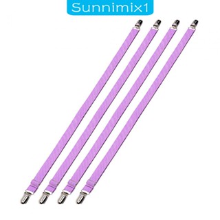 [Sunnimix1] สายรัดผ้าปูที่นอน เก้าอี้ ปรับได้ สําหรับรถยนต์ 4 ชิ้น