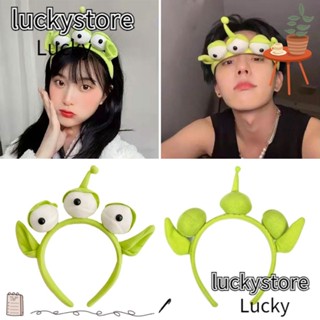 Lucky ที่คาดศีรษะ ตุ๊กตาเอเลี่ยน น่ารัก สีเขียว กันลื่น