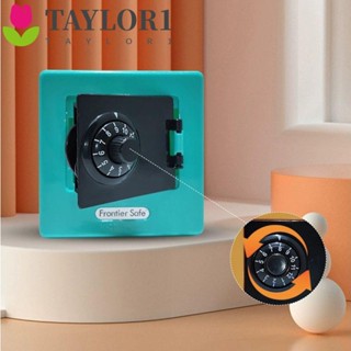 Taylor1 กล่องเก็บเหรียญธนบัตร ธนบัตรเงินสด แบบตั้งรหัสผ่านอัตโนมัติ ขนาดเล็ก สําหรับเด็กผู้ชาย และเด็กผู้หญิง