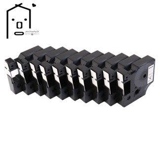 ริบบิ้นฉลาก สีดําบนพื้นขาว สําหรับ Dymo D1 45013 160 210 450 280 10 ชิ้น