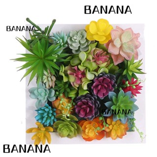 Banana1 พืชอวบน้ําปลอม DIY สําหรับตกแต่งบ้าน สวน