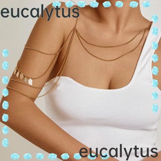 Eucalytus1 สร้อยข้อมือโลหะ ประดับพู่ สไตล์โบฮีเมียน