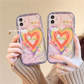 เคสโทรศัพท์มือถือแบบนิ่ม ลายกราฟฟิตี้หัวใจ 3D สําหรับ Samsung A14 A13 A12 A53 A52 A51 A04 A03S A22 A23 A24 A32 A33 A34 A50 A30 A50S A54