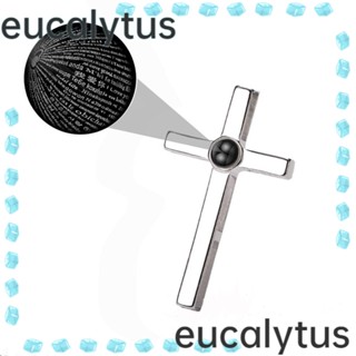 Eucalytus1 สร้อยคอโซ่เหล็กไทเทเนียม 100 ภาษา I Love You ของขวัญวาเลนไทน์ แฟชั่น สําหรับผู้หญิง