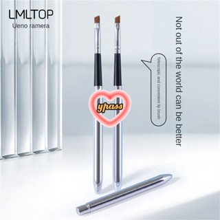 CYREAL CYREAL Lmltop Silver Inclined Head Lip Brush แบบพกพา Smear Lip Mask เลื่อมลิปสติก Soft Brush Head เครื่องมือแต่งหน้า