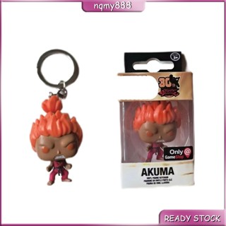 ใหม่ พวงกุญแจฟิกเกอร์ โมเดลตุ๊กตา Funko POP Street Fighter Akuma