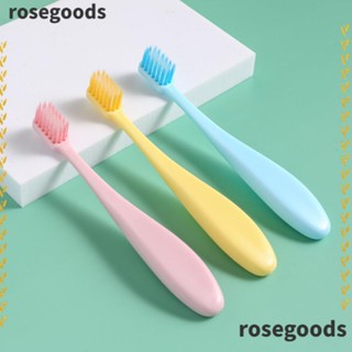 Rosegoods1 แปรงสีฟันพลาสติก ขนแปรงนุ่ม ลายการ์ตูน ดูแลช่องปาก 13 ซม. สําหรับเด็ก 2-12 ปี 9 ชิ้น