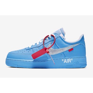 Ci1173-400 off-white x nk Air Force 2 รองเท้าผ้าใบลําลอง สีฟ้าต่ํา 2018