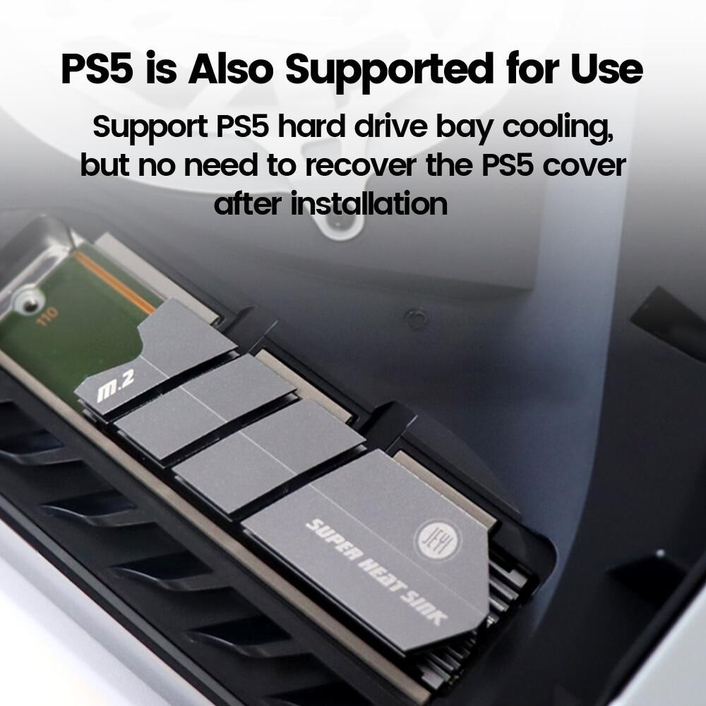 Jeyi ฮีทซิงค์ระบายความร้อน SSD M.2 NVME NGFF M.2 2280 อลูมิเนียม