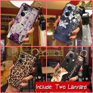 Durable Silicone Phone Case For OPPO K11/OnePlus Nord CE3/1+Nord CE3 Soft case Flower Waterproof Lanyard ring Wristband