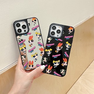 Casetify เคสโทรศัพท์มือถือแบบนิ่ม กันกระแทก ลายการ์ตูน The Powerpuff Girls สําหรับ IPhone 11 14 Pro Max 12 13 Mini X XR XS Max SE 2020 6 7 8 Plus