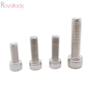 #ROYALLADY#Cylindrical สกรูหัวหกเหลี่ยม สเตนเลส M6 DIN912 A2