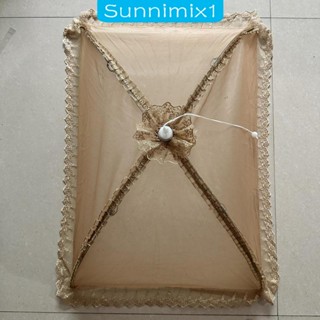 [Sunnimix1] ฝาครอบจาน ชามอาหาร เต็นท์ ลูกไม้ แข็งแรง พับได้ ใช้ซ้ําได้ สําหรับปิกนิก