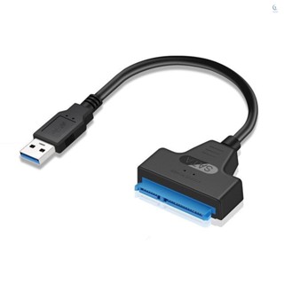 สายเคเบิลอะแดปเตอร์ฮาร์ดไดรฟ์ USB 3.0 เป็น SATA III พร้อมไฟ Led สําหรับฮาร์ดดิสก์ไดรฟ์ 2.5 นิ้ว