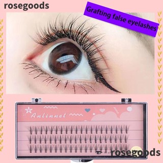 Rosegoods1 ขนตาปลอม แซนวิช 10D 8~14 มม. สีดํา สําหรับผู้หญิง