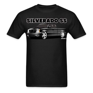 เสื้อยืด ลาย Silverado Ss สีดํา