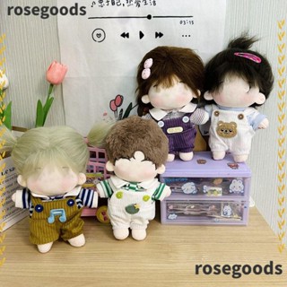 Rosegoods1 ชุดเอี๊ยมกางเกง ลายทาง สําหรับตุ๊กตา DIY