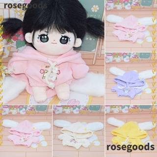 Rosegoods1 เสื้อกันหนาว มีฮู้ด แฮนด์เมด สําหรับตุ๊กตา 10 ซม. 20 ซม.