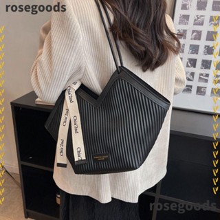 Rosegoods1 กระเป๋าสะพายไหล่ ทรงโท้ท หรูหรา แฟชั่นสําหรับผู้หญิง