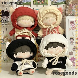 Rosegoods1 เสื้อฮู้ดดี้ เปลี่ยนสีได้ 20 ซม. สําหรับตุ๊กตา