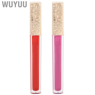 Wuyuu Moisturizing Glossy Lip Gloss Portable Long Lasting  Lipstick Cosmetic Tool Gift 5g