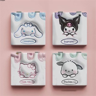 【พร้อมส่ง】 Sanrio Small Mirror Kuromi Makeup Portable Folding Student Dormitory Cute