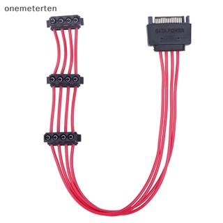 Rten สายเคเบิลต่อขยาย 4PIN IDE 1 เป็น 3 SATA 18AWG สําหรับฮาร์ดไดรฟ์ HDD SSD PC DIY