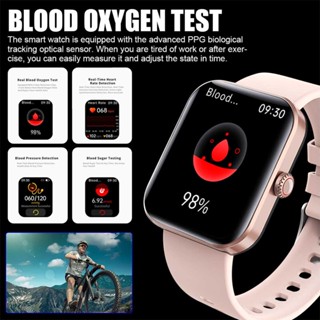 2023 New Smartwatch Blood Sugar Blood lipids Blood Pressure Body Temperature Health Monitoring Smart Watch for Men Women Clock