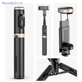 Myriadu ขาตั้งกล้องเซลฟี่ไร้สาย บลูทูธ พับได้ พร้อมชัตเตอร์ Monopod สําหรับโทรศัพท์มือถือ