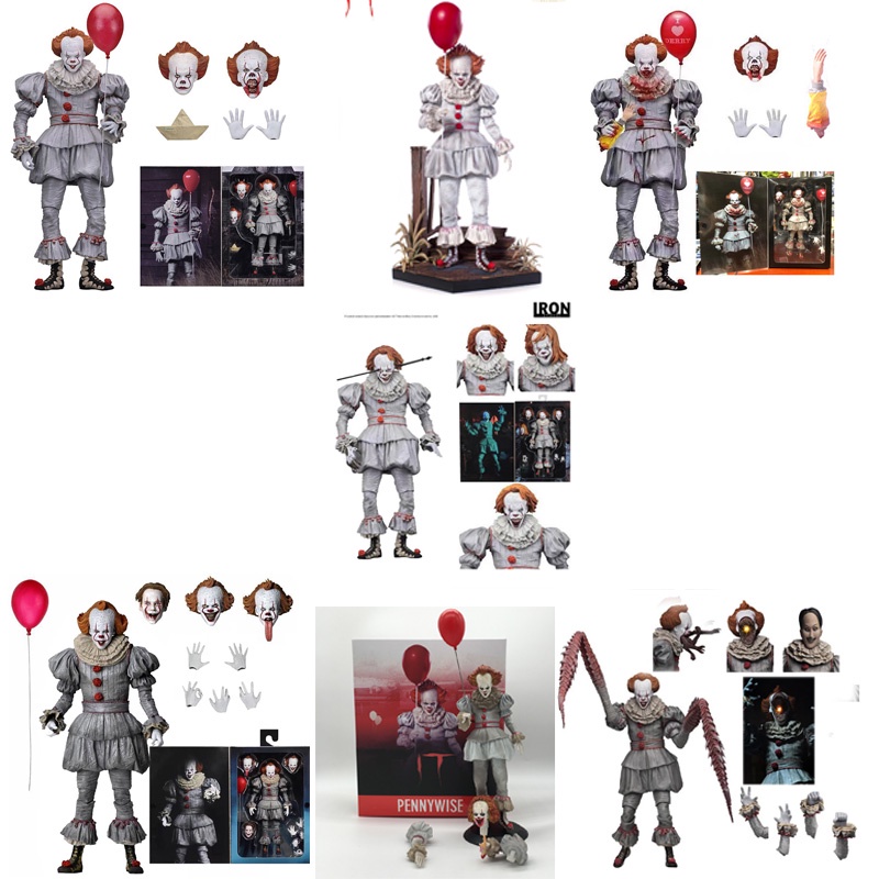 Neca โมเดลฟิกเกอร์ Pennywise Joker Mask Dancing Clown ของเล่น สําหรับเก็บสะสม วันเกิด