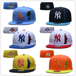 Embroidered Casual Adjustable Flat-Brimmed Hat LA Couple Hip-Hop Hip-Hop Dome Wide-Brimmed Hat Baseball Cap KI29