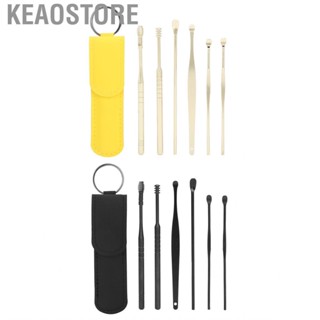 Keaostore Portable Earwax  Cleaner Set U Shape Ear  Spiral Wax Too