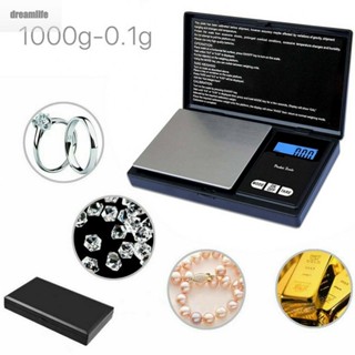 【DREAMLIFE】Jewelry Scale+User Manual 0.1g-1000 G Black Electronic Jewelry Portable
