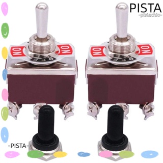 Pista สวิตช์สลับ เปิด-ปิด 12V DC 30A DPDT 6 Pin 3 ตําแหน่ง สําหรับรถยนต์ เรือ 4 ชิ้น