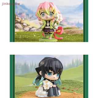 Jkth POPMART ตุ๊กตาฟิกเกอร์ Demon Slayer Brith Flower Series ของเล่นสะสม สําหรับเด็ก