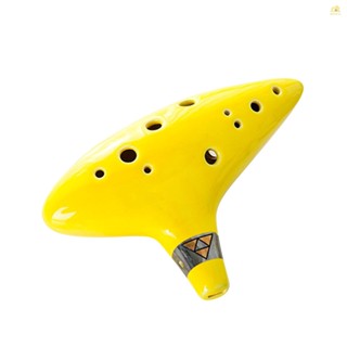 Banana_pie เครื่องดนตรี Alto C Ocarina แบบพกพา 12 หลุม พร้อมกระเป๋าป้องกัน