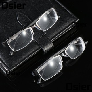 Osier1 แว่นตาสายตาสั้น กรอบโลหะ ทรงสี่เหลี่ยม ค่าสายตา 0~600 สําหรับอ่านหนังสือ ผู้หญิง ผู้ชาย