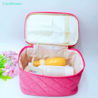 &lt;Cardflower&gt; กระเป๋าเครื่องสําอาง แบบพกพา กันน้ํา ขนาดใหญ่ จุของได้เยอะ ลดราคา