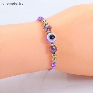 Onem สร้อยข้อมือเชือกถัก แฮนด์เมด รูปตาชั่วร้าย ตุรกี นําโชค เครื่องประดับ สําหรับผู้หญิง คู่รัก เพื่อน ปาร์ตี้