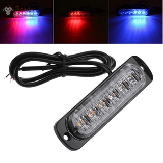 ไฟแฟลช LED DC 12V-24V 12~24V สีแดง และสีฟ้า แบบเปลี่ยน สําหรับรถบรรทุก