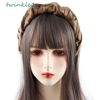 Twinkle1 หมวกปีกกว้าง กันแดด แต่งแถบคาดศีรษะ แฟชั่นฤดูร้อน สําหรับผู้หญิง