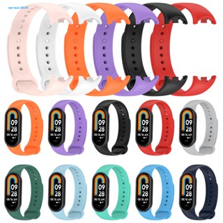 Me.b สายนาฬิกาข้อมือ ซิลิโคน ยืดหยุ่น ปรับได้ แบบเปลี่ยน สําหรับ Mi Band 8