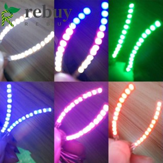 Rebuy ขนตาปลอมนีออน LED เรืองแสง กันน้ํา หลากสี ของขวัญวันฮาโลวีน